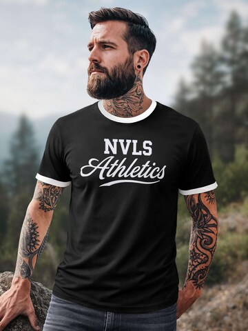Neverless Shirt 'NVLS Athletics' in Black