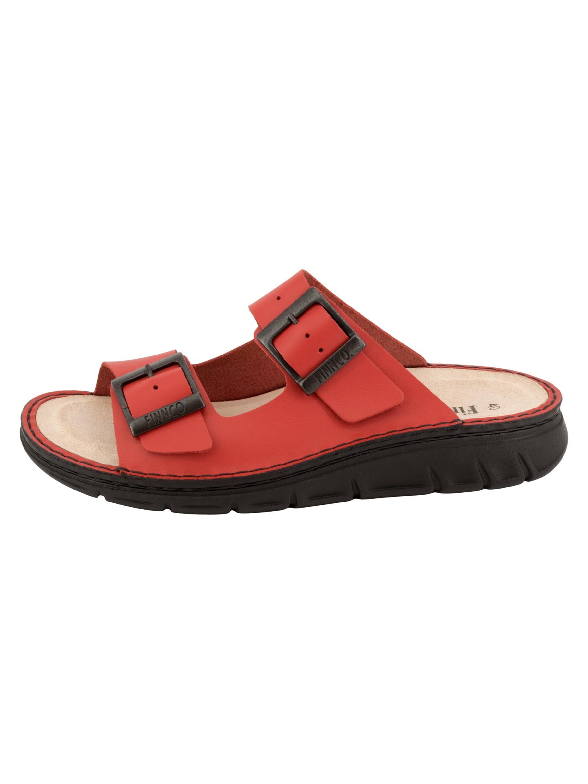 Finn Comfort Muiltjes 'Cayman-S' in Rood: voorkant