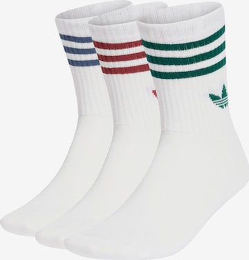 Chaussettes ADIDAS ORIGINALS en blanc : devant