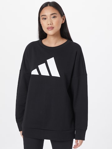 ADIDAS PERFORMANCE Athletic Sweatshirt in Black: front