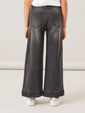 NAME IT Wide leg Jeans 'Bella' in Zwart