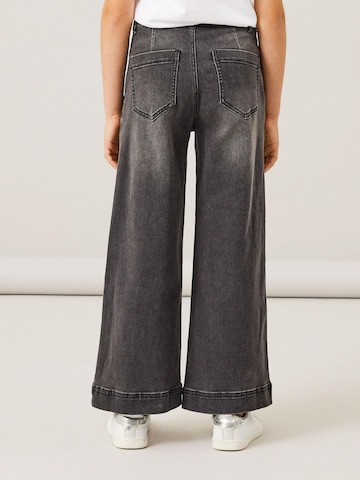 Wide Leg Jean 'Bella' NAME IT en noir