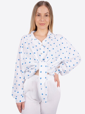 Chemisier 'Liya' Seasons of April en blanc