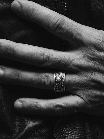 REYTEL Ring 'JAPANESE KOI CARPS AND WAVES' in Zilver