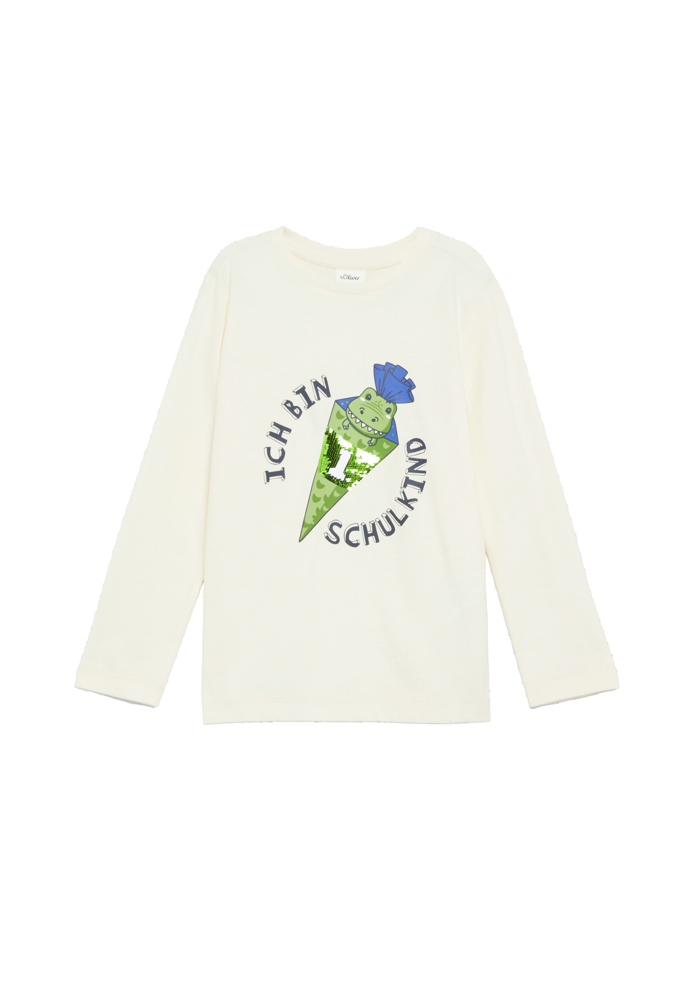 s.Oliver Shirt in Beige: voorkant