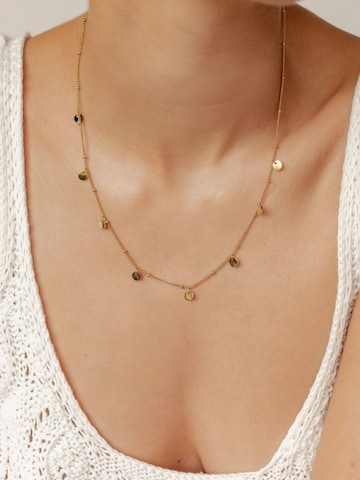 Hey Happiness Kette 'Looped' in Gold: Vorderseite