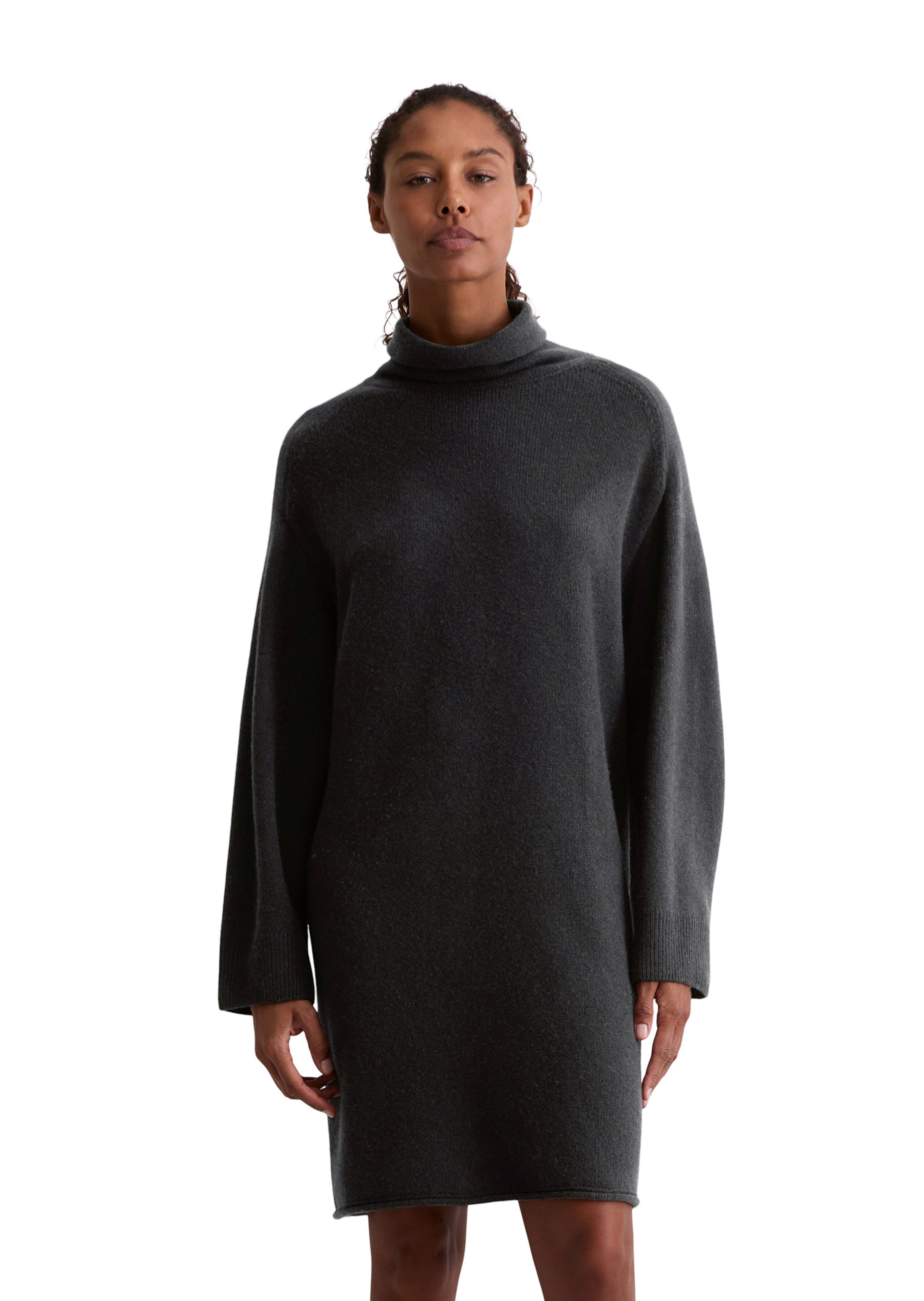 Marc O'Polo Gebreide jurk in Zwart: voorkant