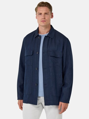 Boggi Milano Tussenjas 'Bond' in Blauw: voorkant