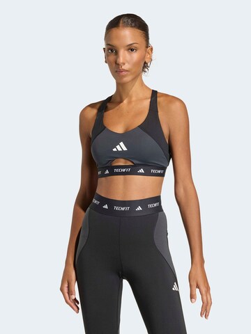 Bustino Reggiseno sportivo di ADIDAS PERFORMANCE in nero: frontale