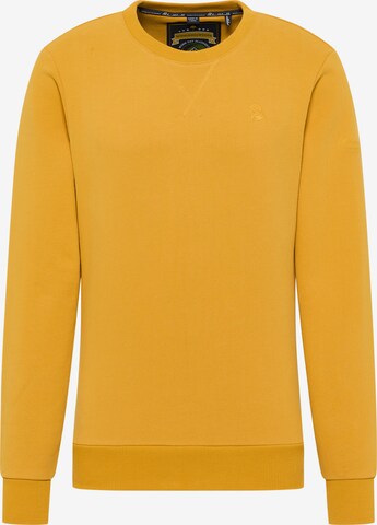 Sweat-shirt Schmuddelwedda en jaune : devant