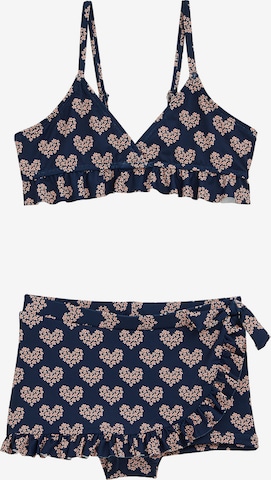 WE Fashion Kolmio Bikini värissä sininen: etupuoli