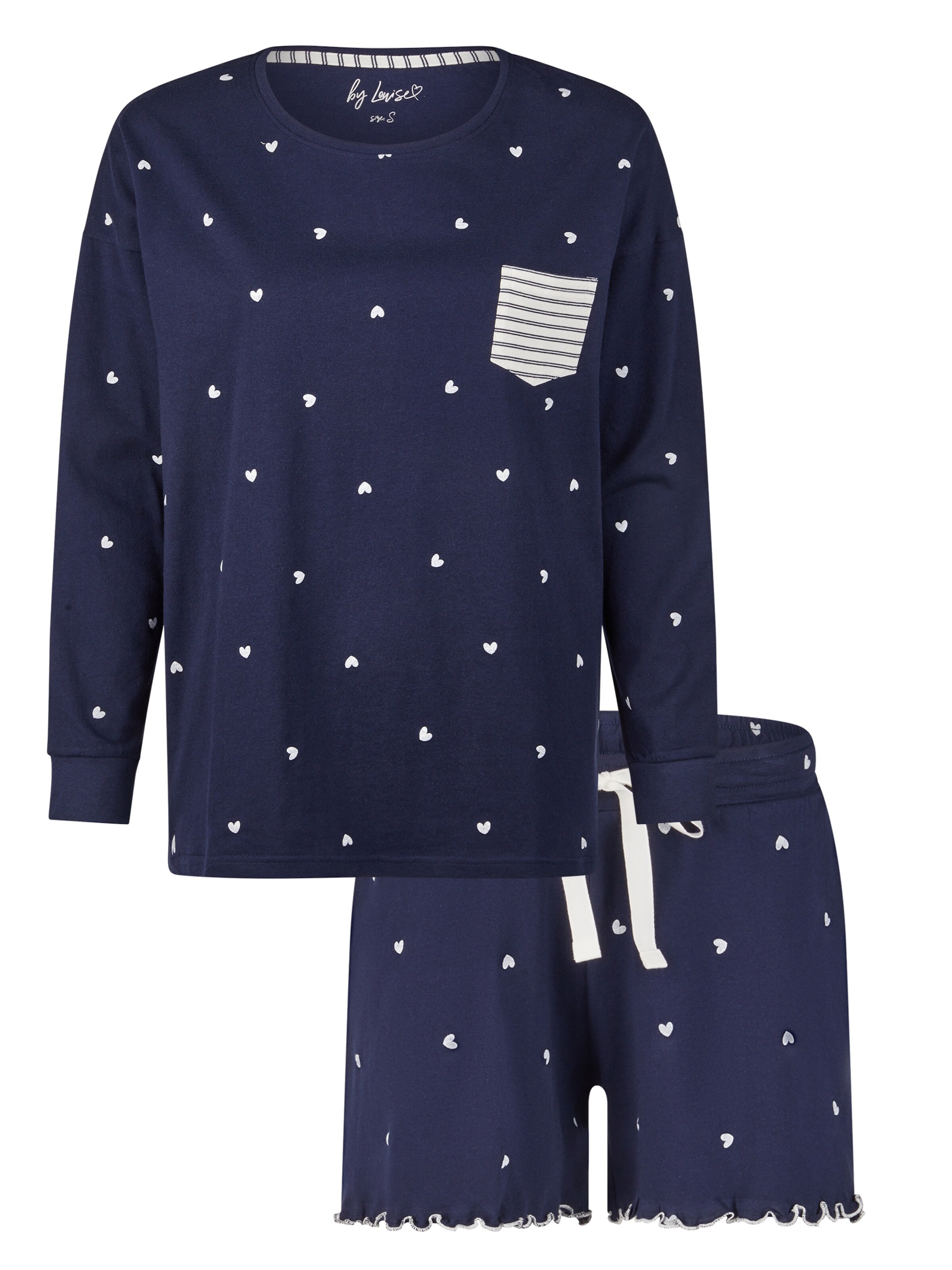 By Louise Pajama in Blue: front
