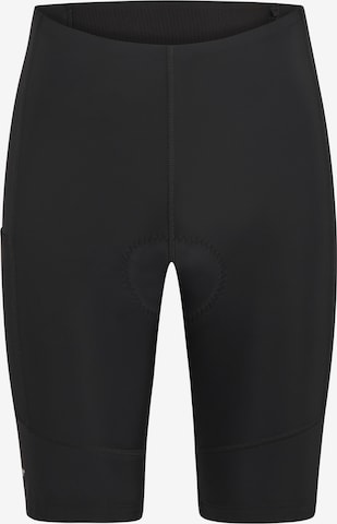 ZIENER Skinny Workout Pants 'NEBIS X-WOOL' in Black: front