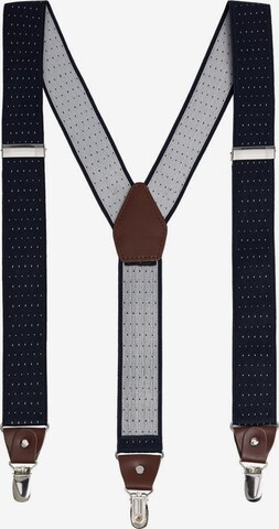 MANGO MAN Suspenders in Blue: front