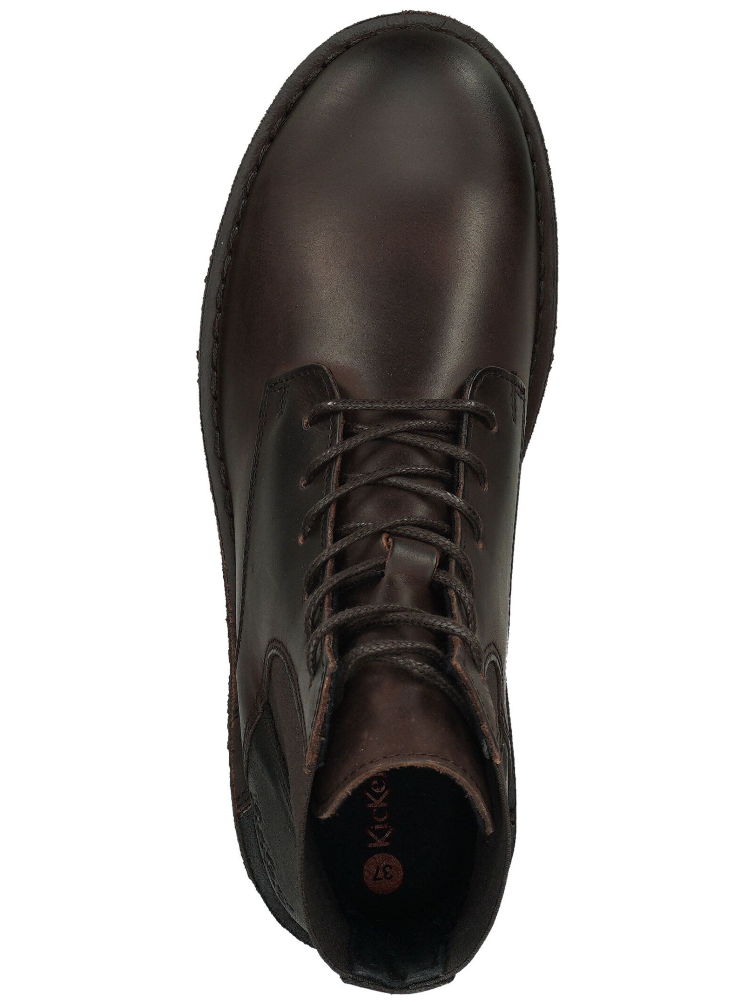 Bottines à lacets Kickers en marron