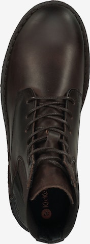 Kickers Lace-Up Ankle Boots in Brown