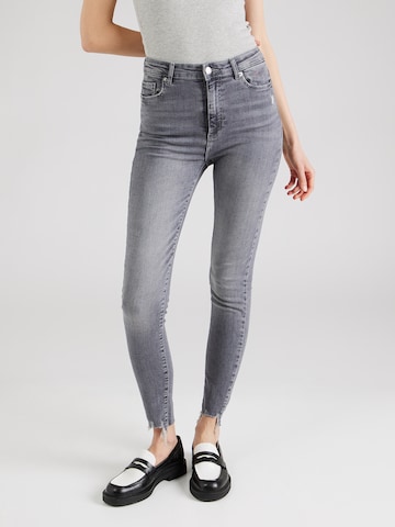 Tally Weijl Skinny Jeans in Grey: front