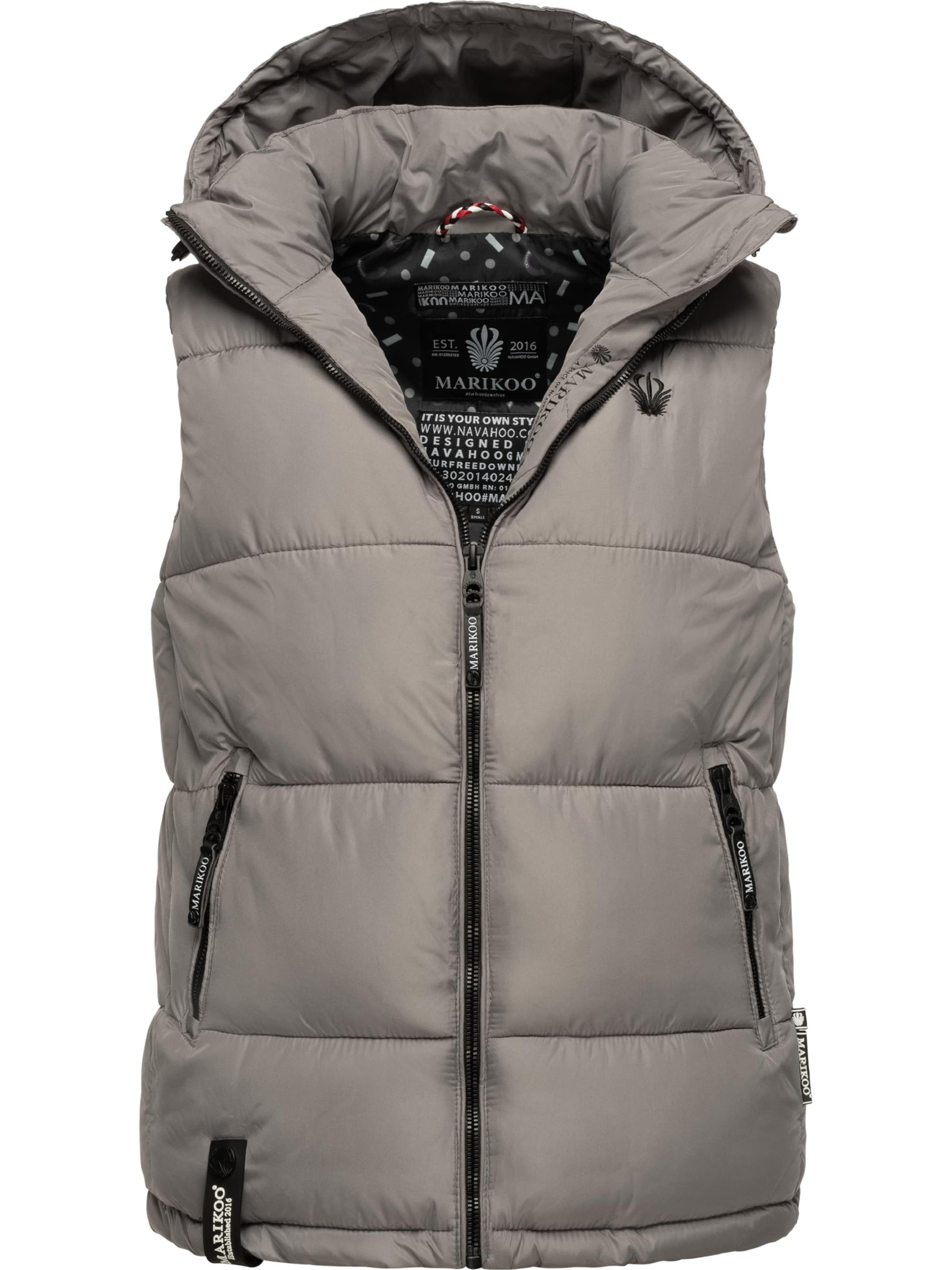 MARIKOO Vest 'Eisflöckchen' i grå: forside