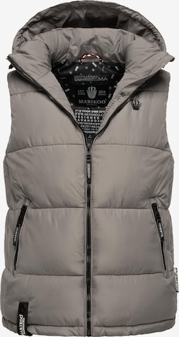 MARIKOO Bodywarmer 'Eisflöckchen' in Grijs: voorkant