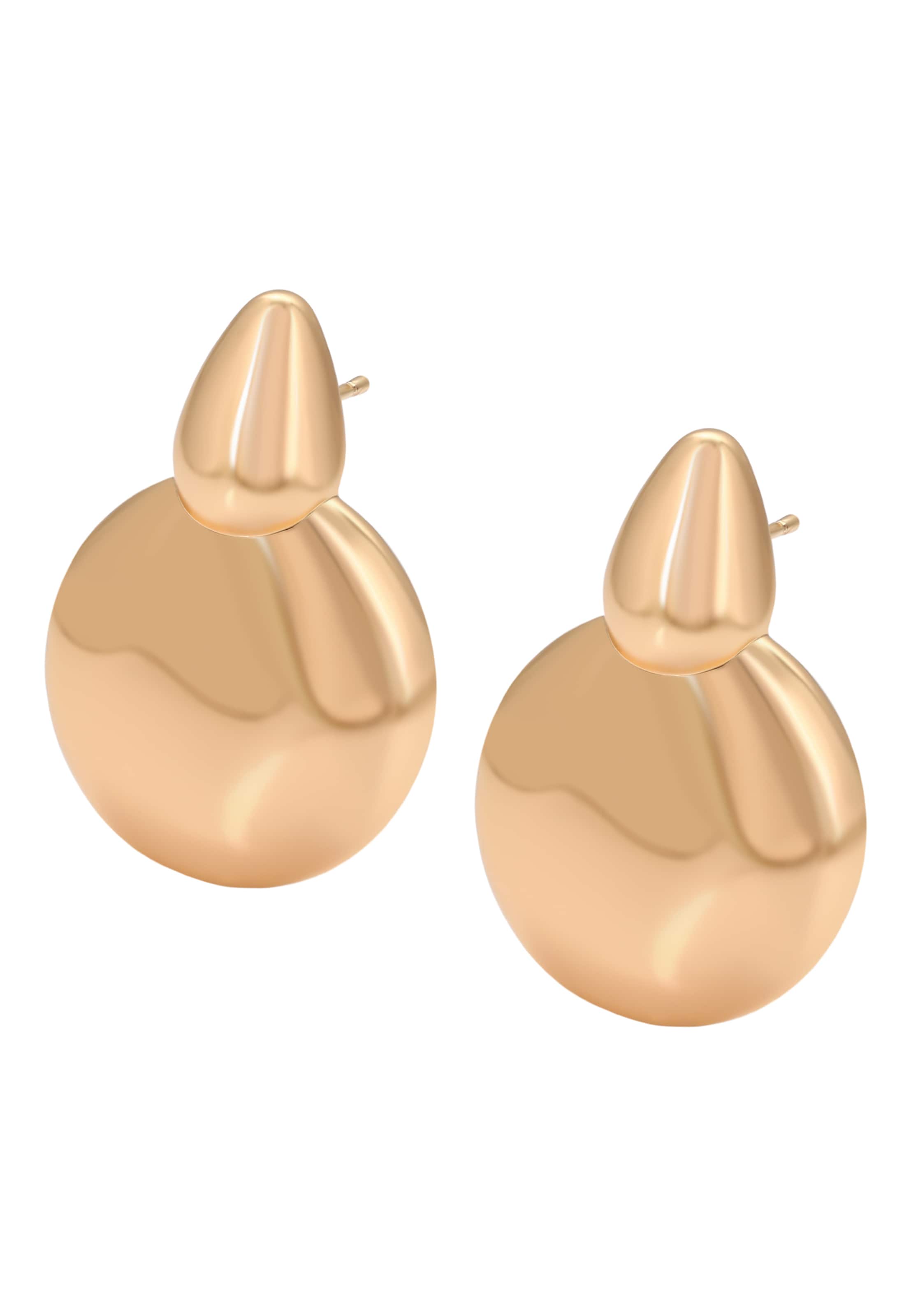 NAEMI - Pendientes en oro: frente