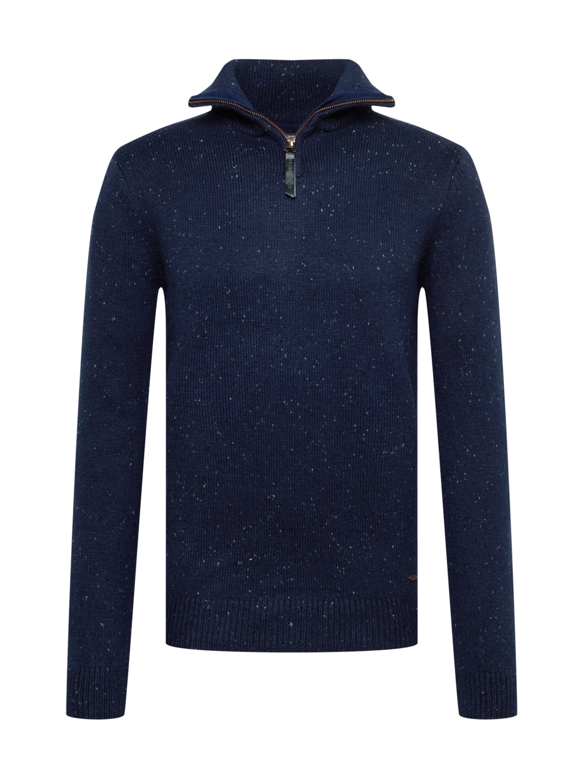 Petrol Industries Pulover | modra barva: sprednja stran