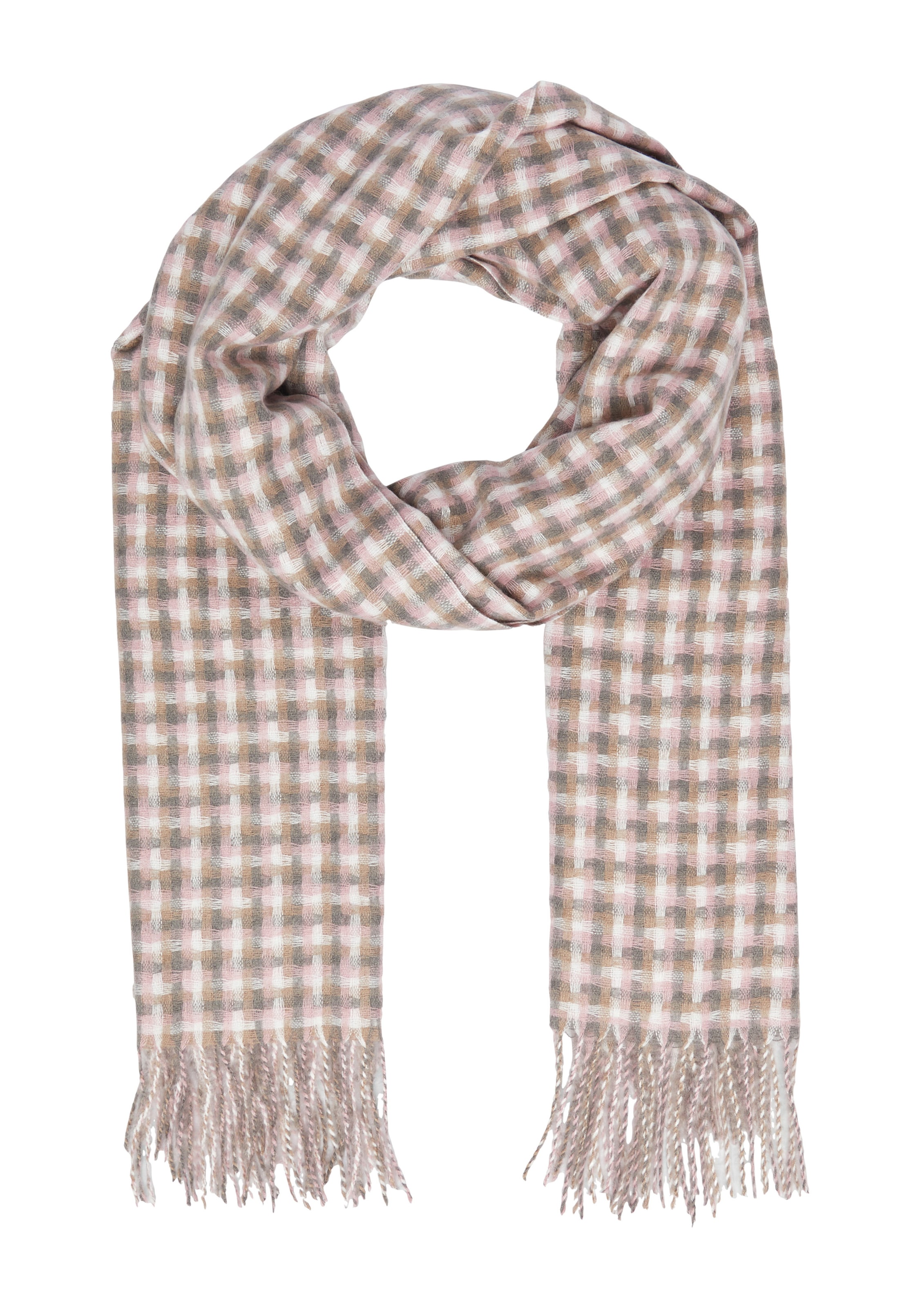 COMMA Scarf in Pink: front