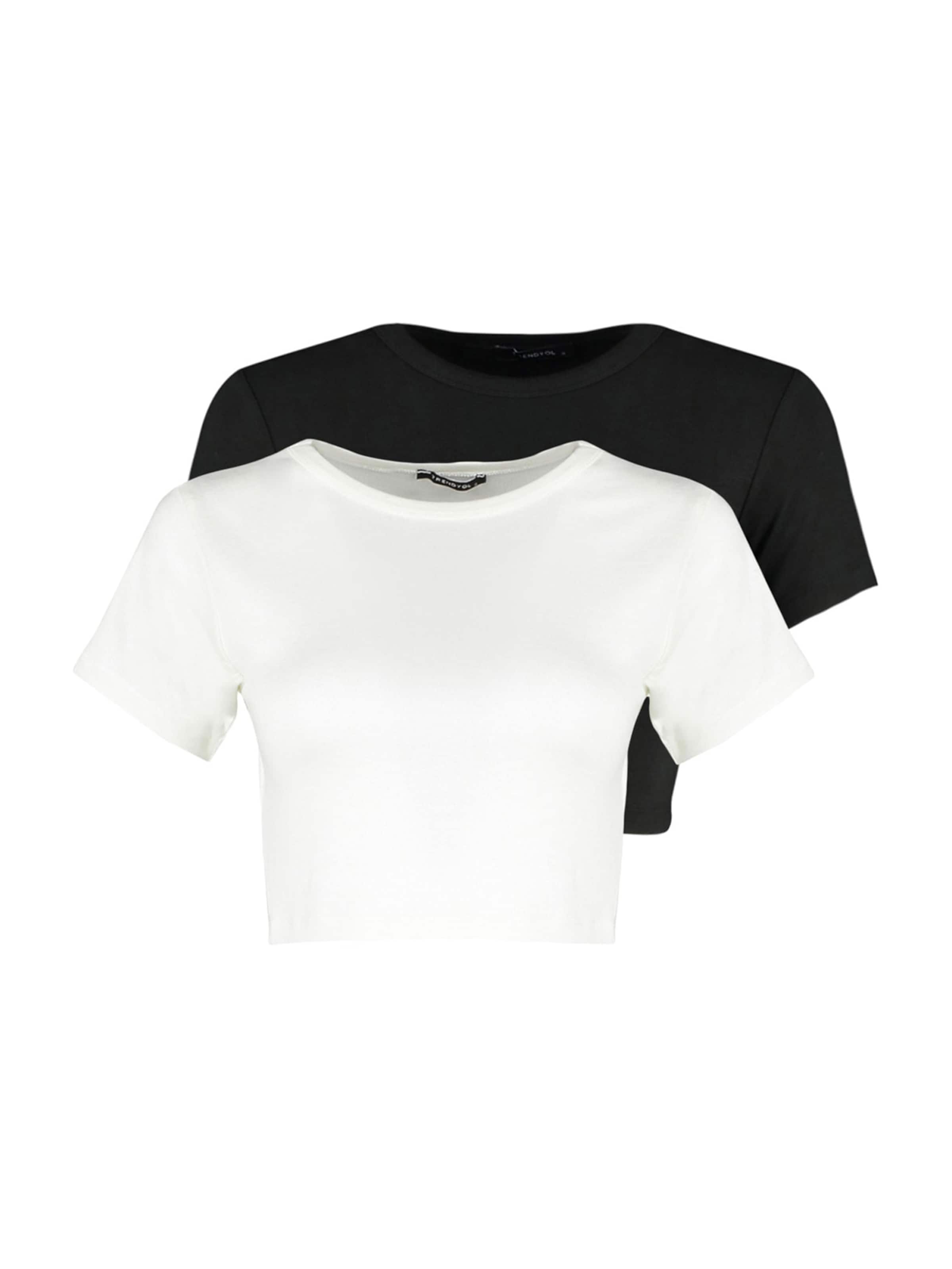 Trendyol - Camiseta en negro: frente