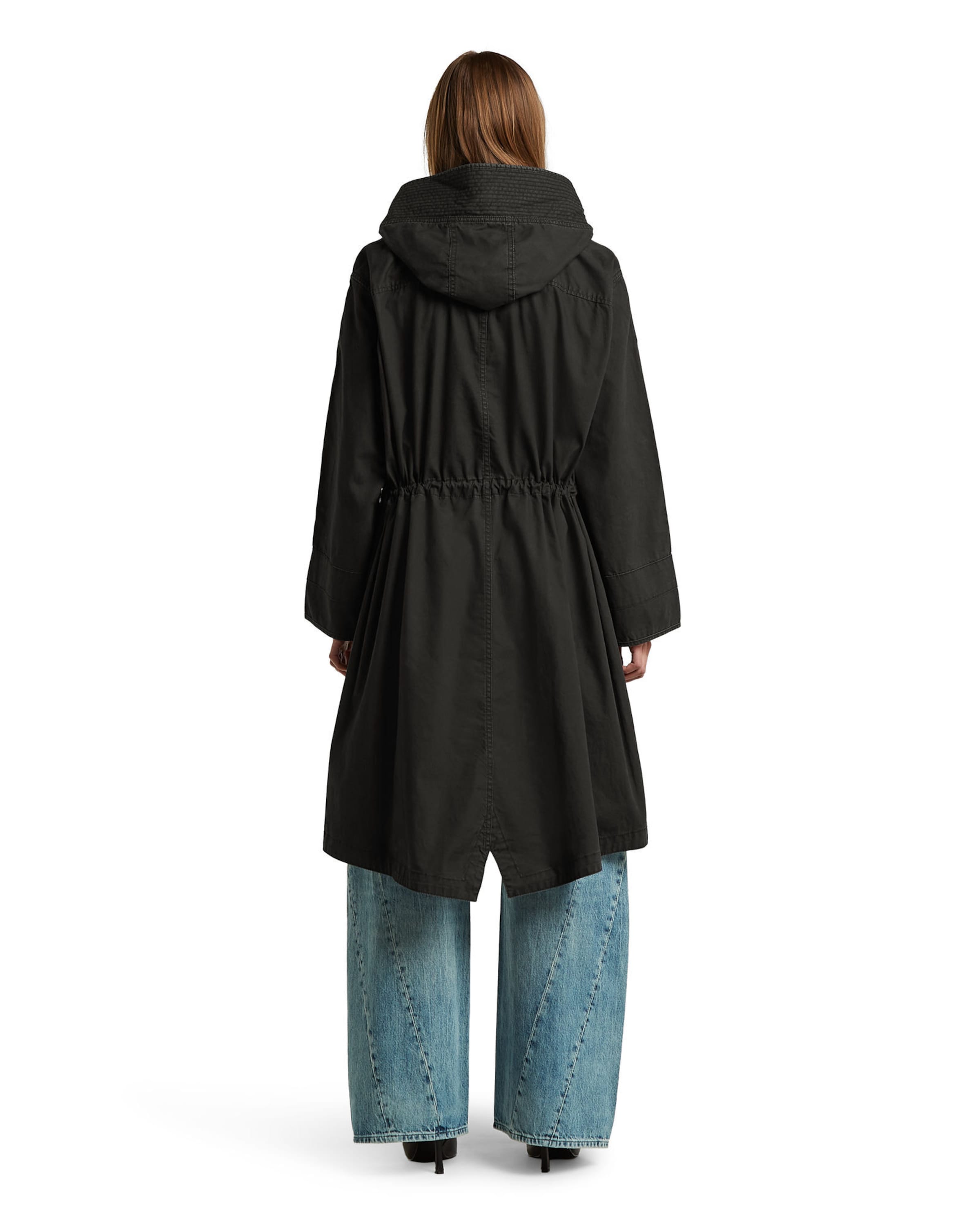G-STAR Tussenparka 'Fishtail Parka' in Zwart