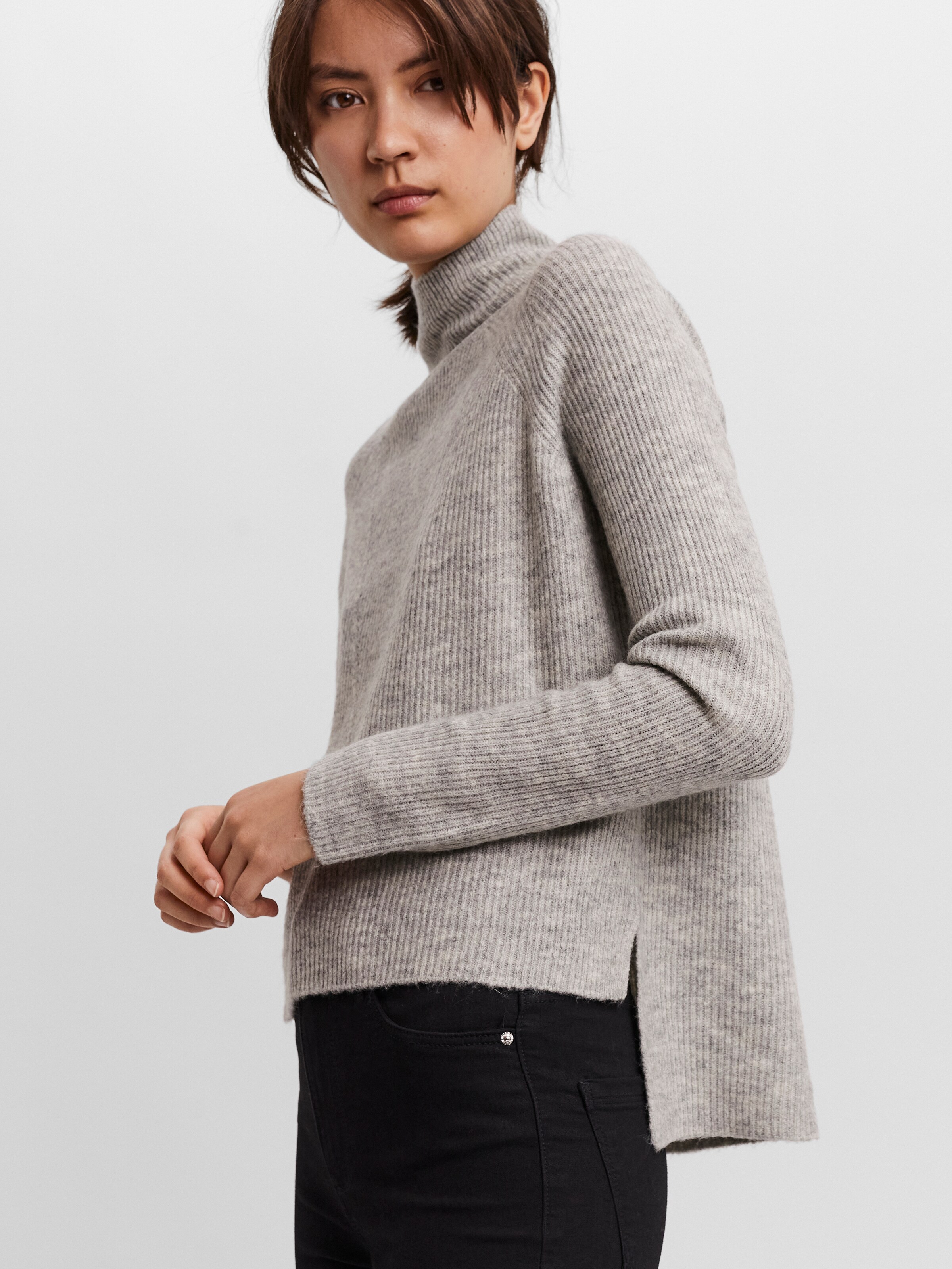 Frauen Pullover & Strick VERO MODA Pullover 'Ragnhild' in Hellgrau - ZV32911 Frauen Pullover & Strick VERO MODA Pullover 'Ragnhild' in Hellgrau - ZV32911