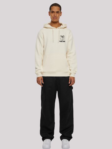 F4NT4STIC Sweatshirt 'Wise Dad Lustiges Vatertagsmotiv für schlaue Väter' in Beige