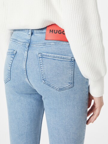 Skinny Jeans de la HUGO pe albastru