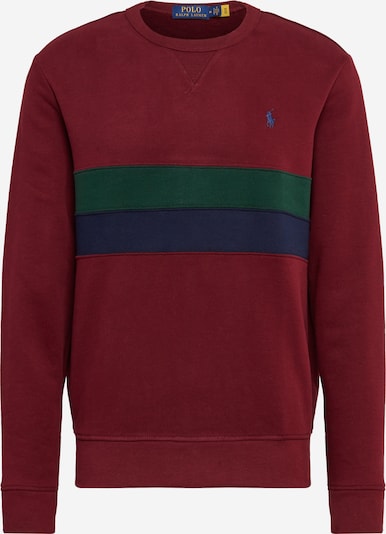 Bluză de molton POLO RALPH LAUREN pe navy / verde închis / roșu vin, Vizualizare produs