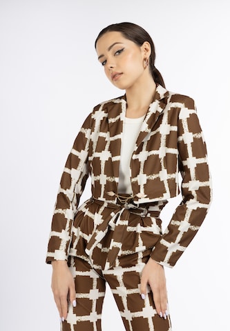 faina - Blazer em castanho: frente