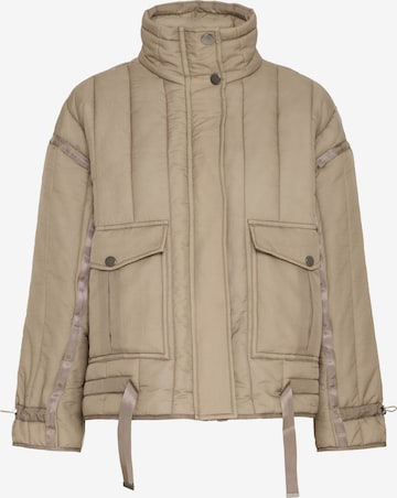 Veste mi-saison Fransa en beige : devant