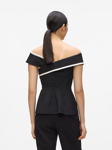 Karl Lagerfeld Blusentop in Schwarz