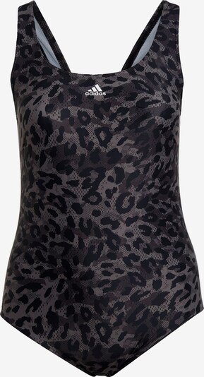 ADIDAS PERFORMANCE Sportbadeanzug in grau / schwarz / weiß, Produktansicht