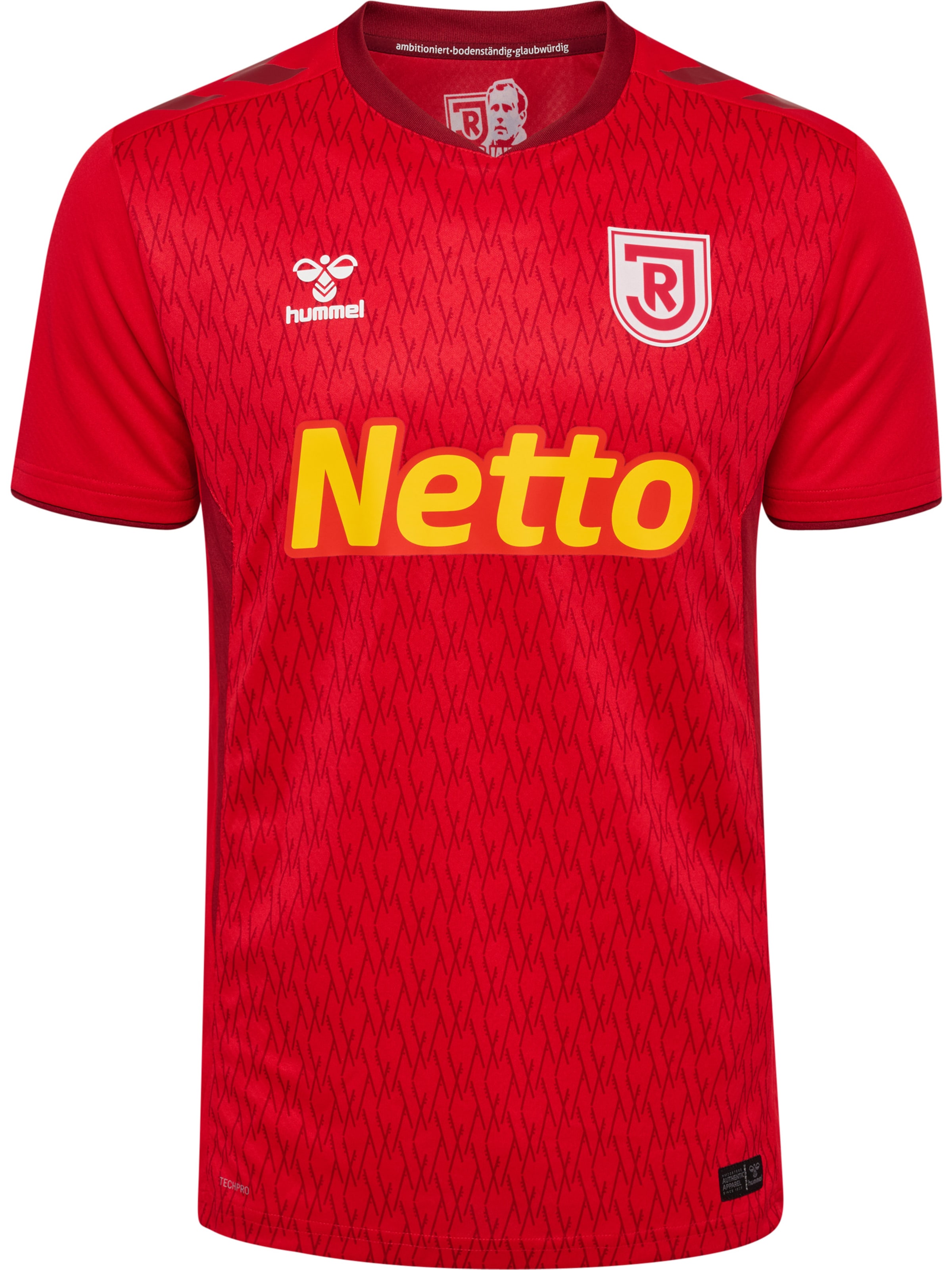 Hummel Functioneel shirt in XXL in de kleur Geel / Rood / Wit, Productweergave
