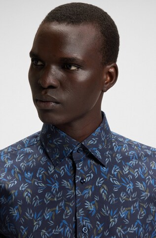 BOSS Regular fit Button Up Shirt 'JOE' in Blue
