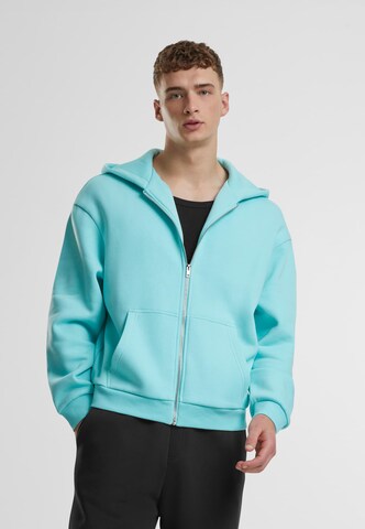 Urban Classics Sweat jacket in Blue: front
