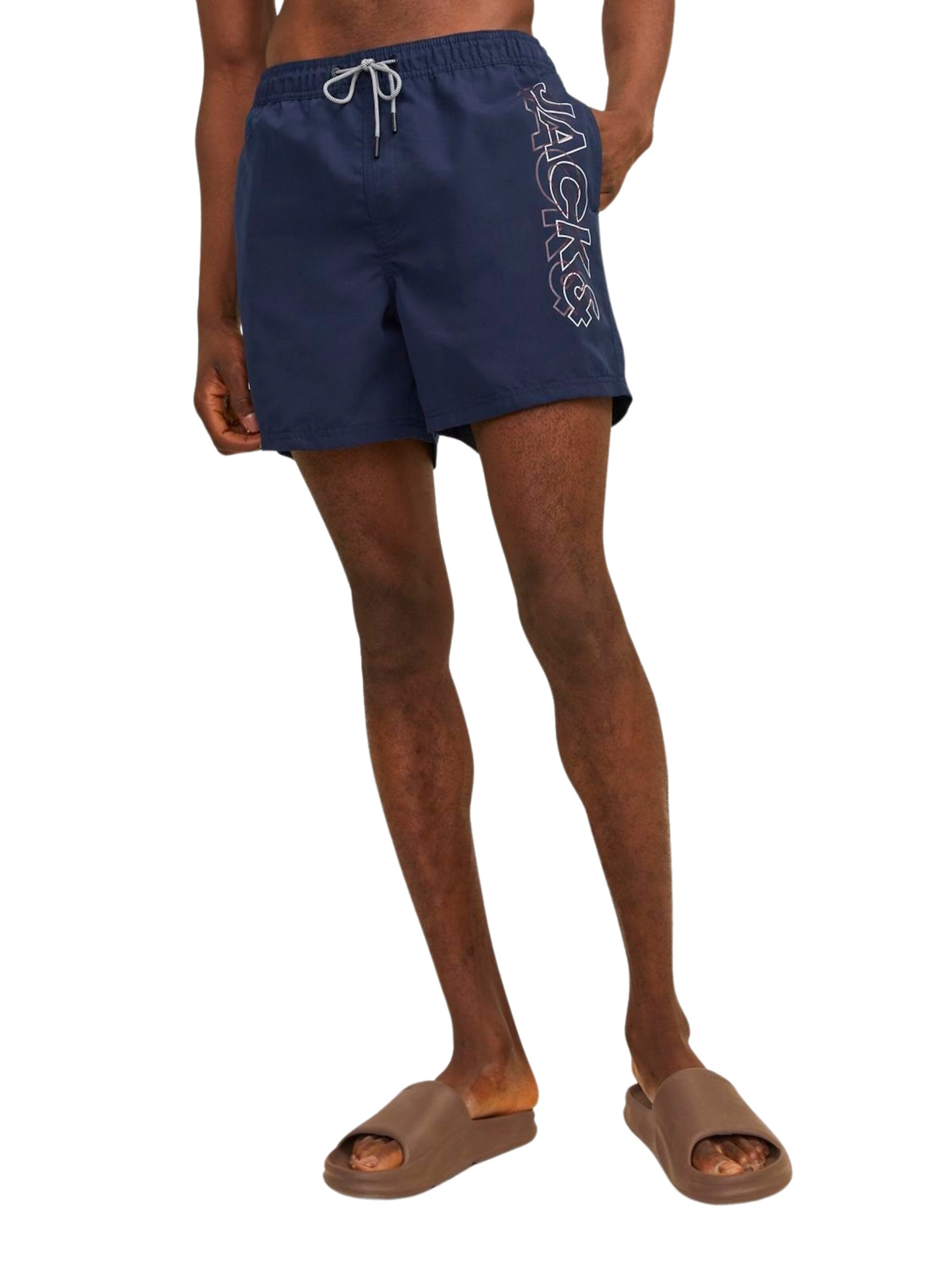 Pantaloncini da bagno 'JPSTFiji' di JACK & JONES in blu: frontale