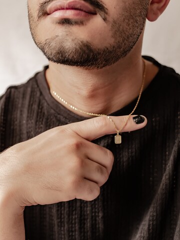 Hey Happiness Necklace 'Square Rope' in Gold