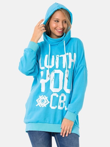 CIPO & BAXX Kapuzensweatshirt in Blau