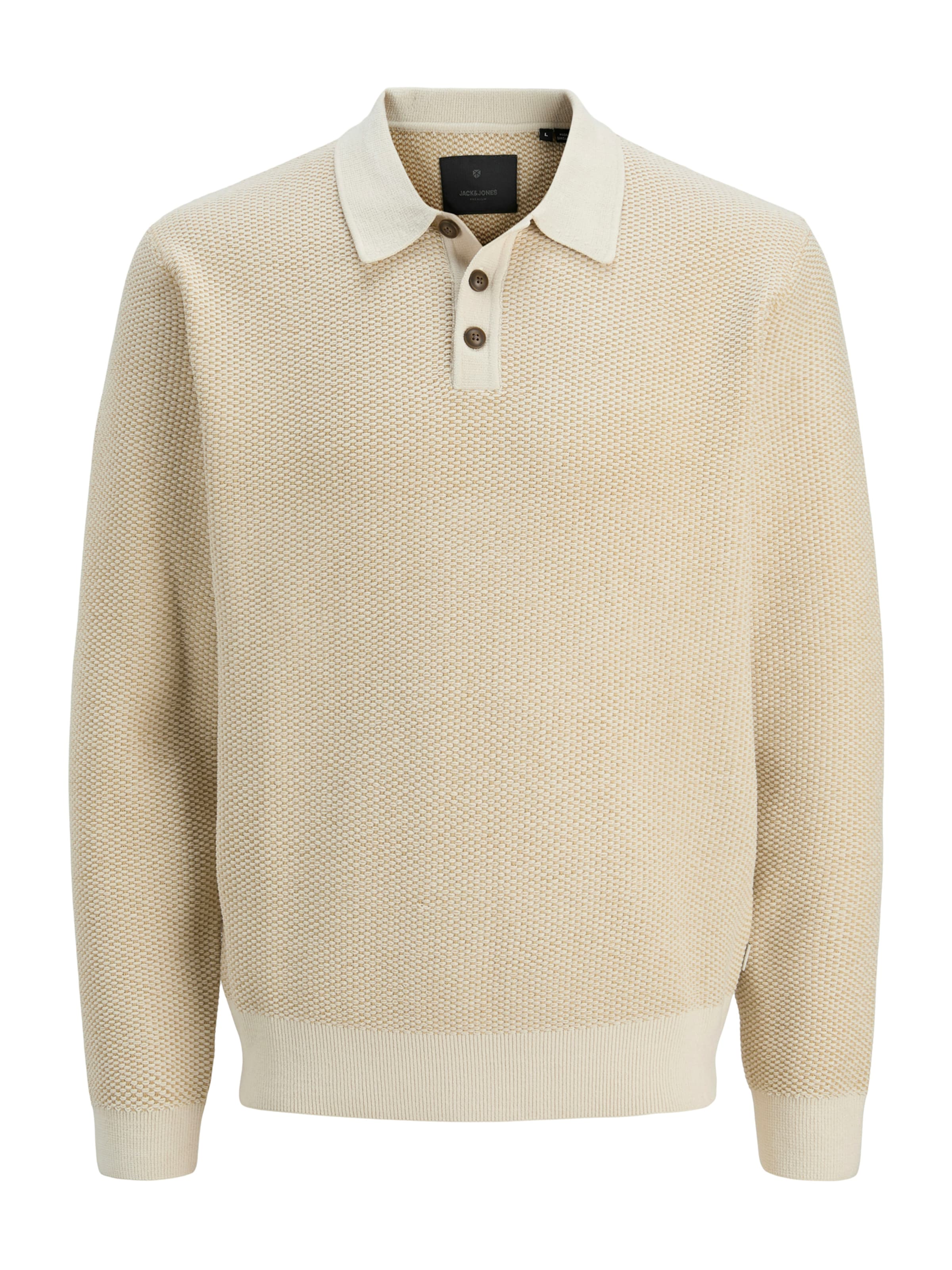 Jack & Jones Premium Pulóver 'JPRBLALANCE' - bézs: elől