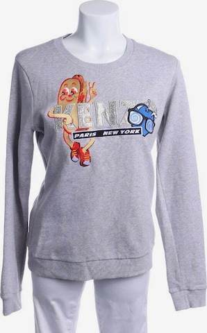 KENZO Sweatshirt & Zip-Up Hoodie in L in Grey: front