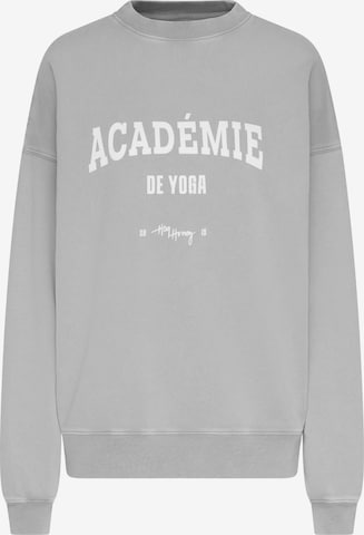 Sweat-shirt 'Academie' Hey Honey en gris : devant