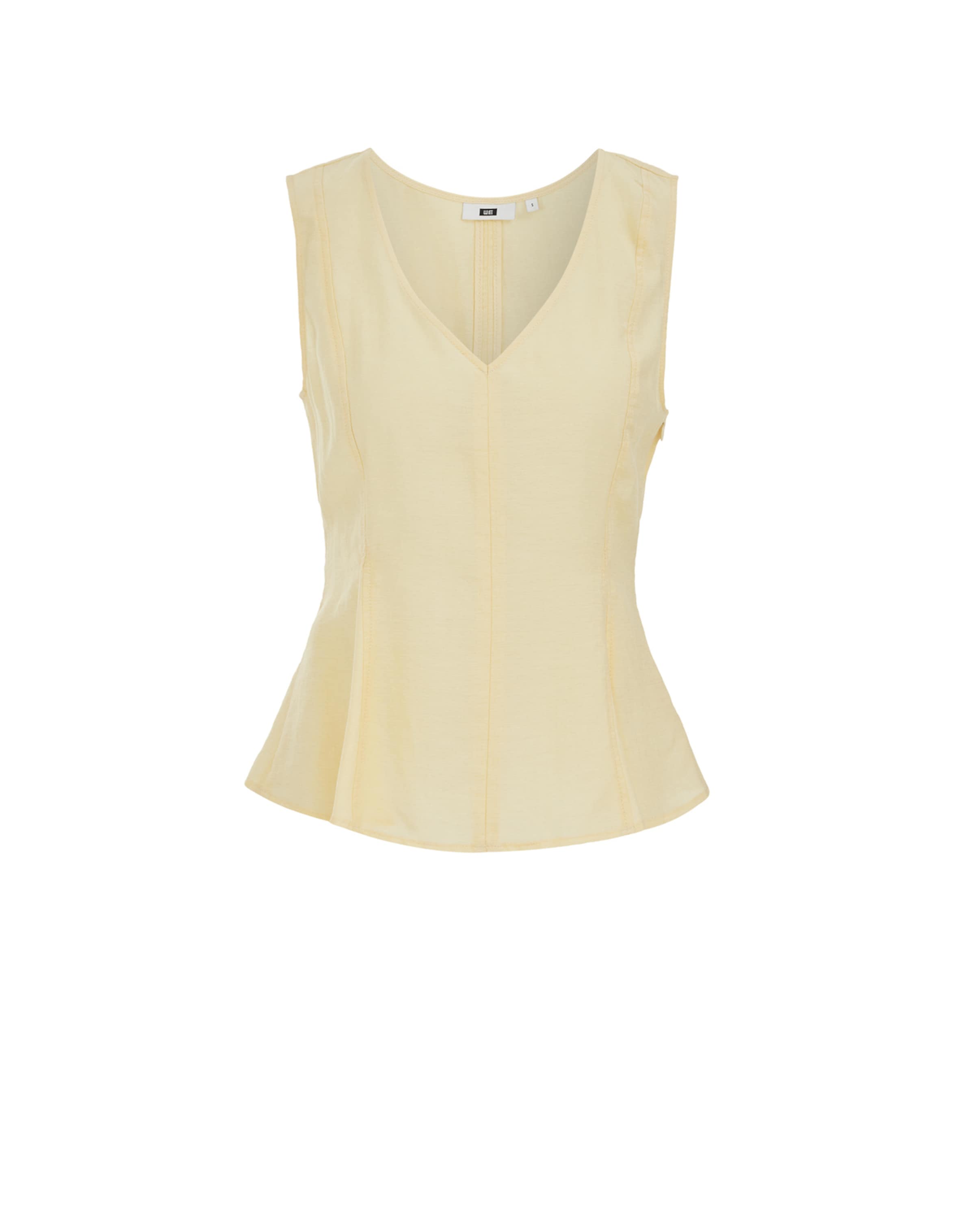 WE Fashion - Top en amarillo: frente