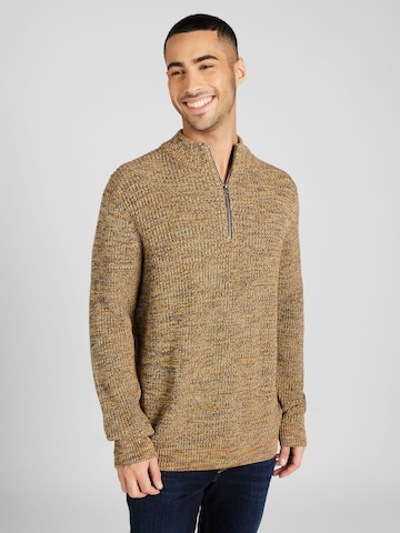 FYNCH-HATTON Pullover 'Mouline' in Braun: Vorderseite