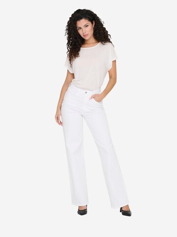 Wide leg Jeans 'ONLJUICY HW WIDE LEG DNM REA NOOS 15288219' di ONLY in bianco