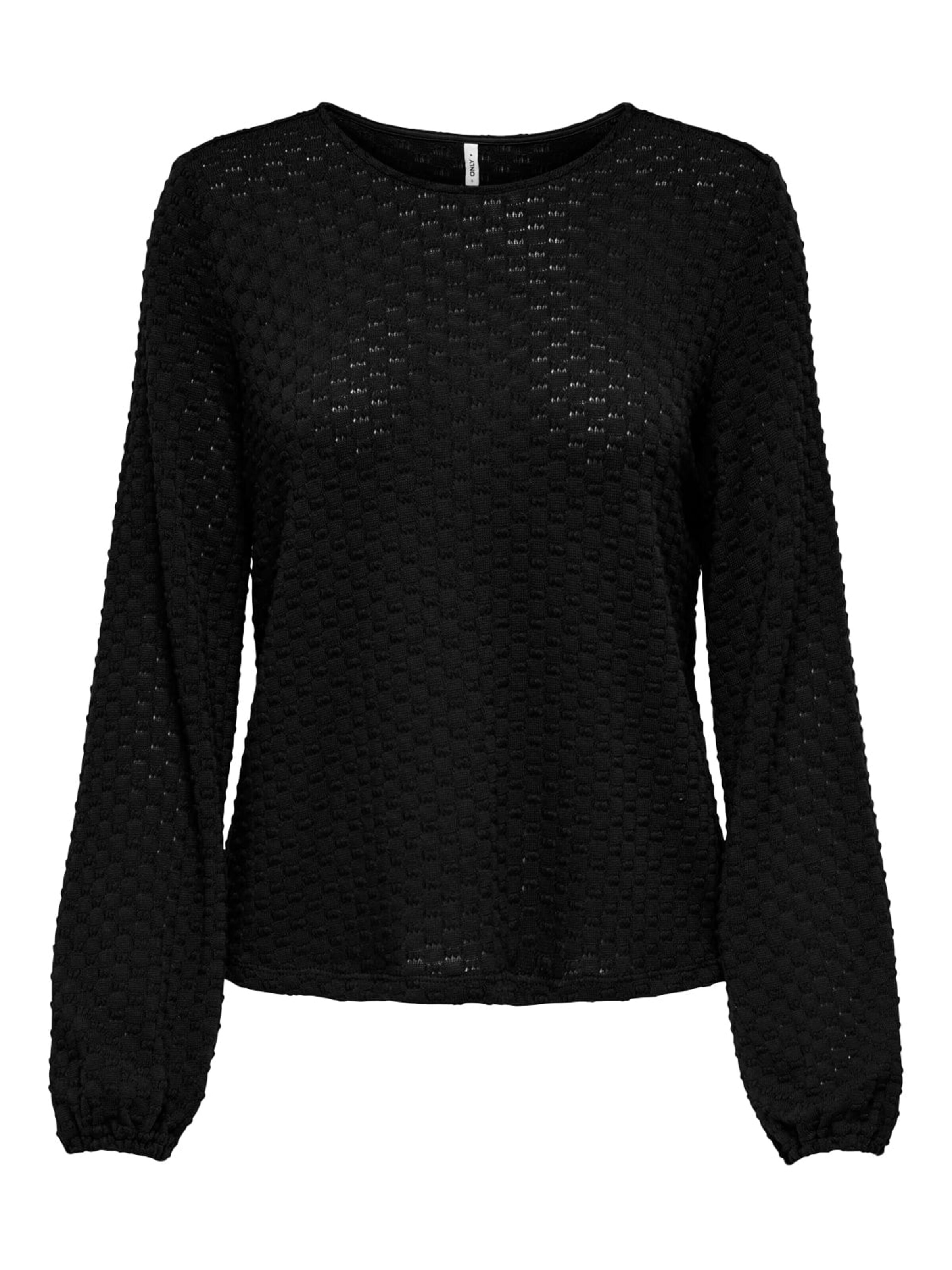 ONLY Tricot 'Belle' in Zwart: voorkant