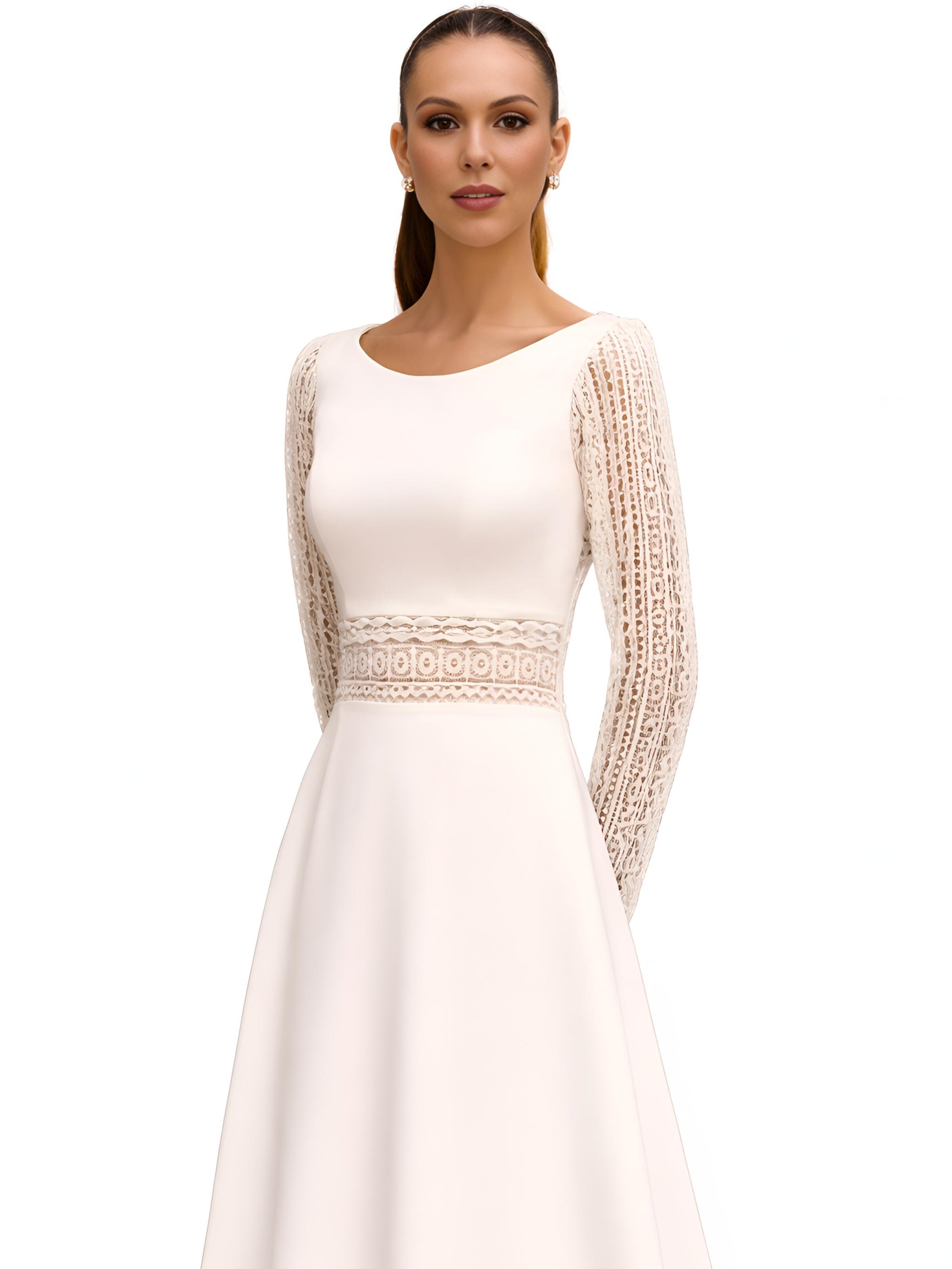 Robe de soirée 'Wedding dress Idan' Devotion Dresses en beige